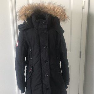 Women's Canada Weather Gear, Size Large, Black Parka